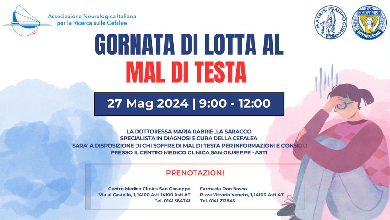 Giornata di Lotta al Mal di Testa - Dottoressa Gabriella Saracco